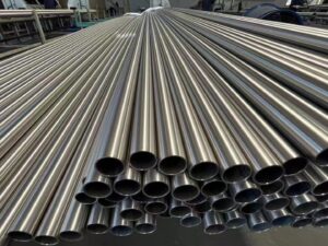 Titanium heat exchanger tube